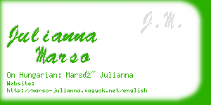 julianna marso business card